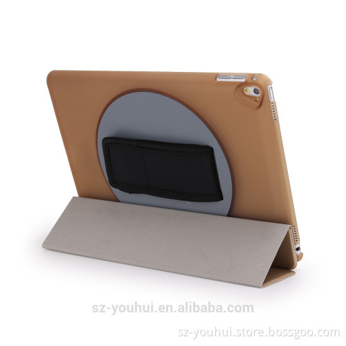 High quality wholesale belt leather retating case for iPad pro 9.7